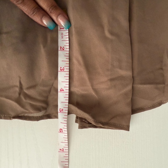 NWT Show Me Your Mumu Emily Empire Maxi Dress Soft Beige Chiffon Size M - Picture 8 of 11